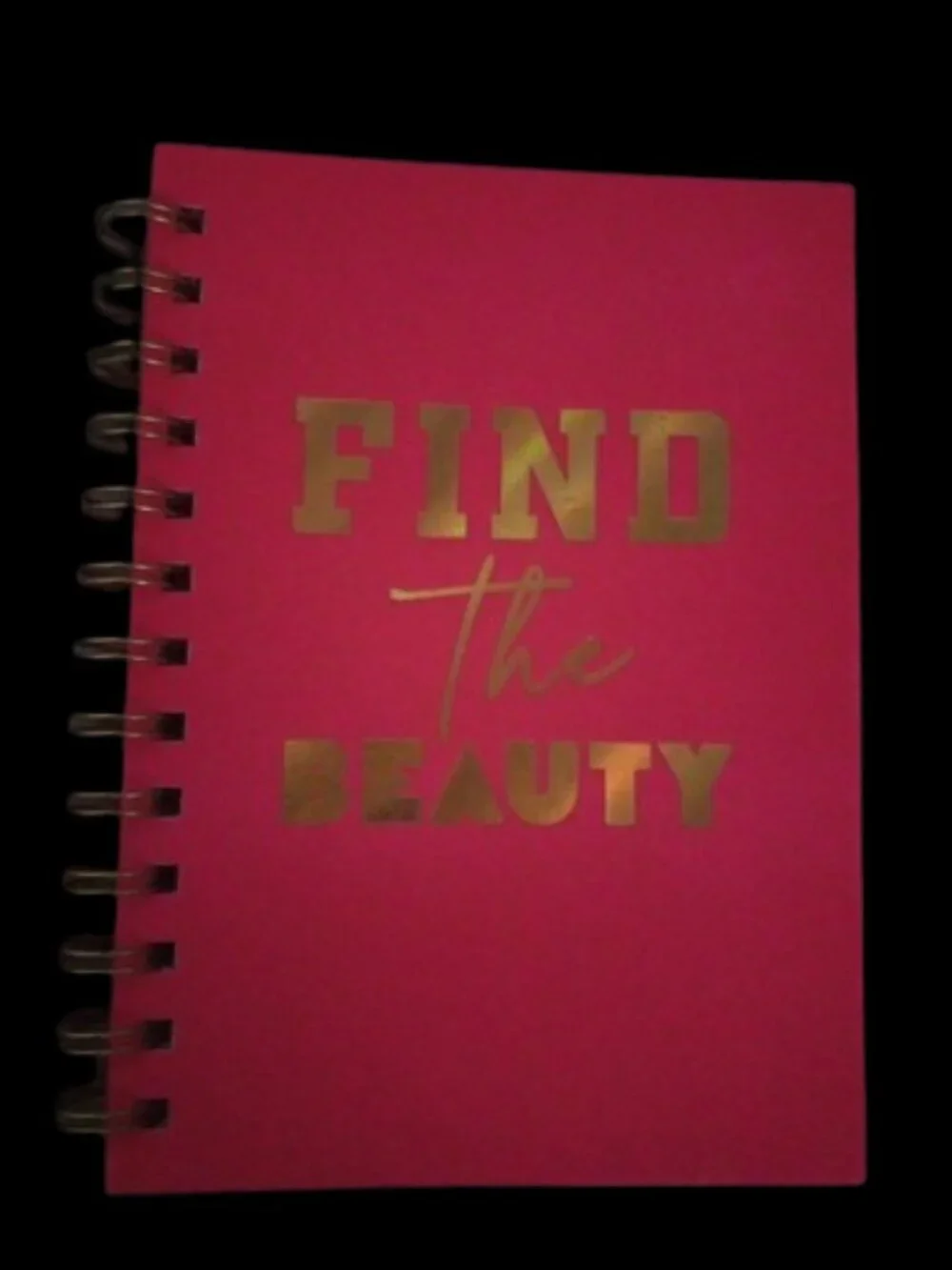 Pink Spiral Notebook Journal 
